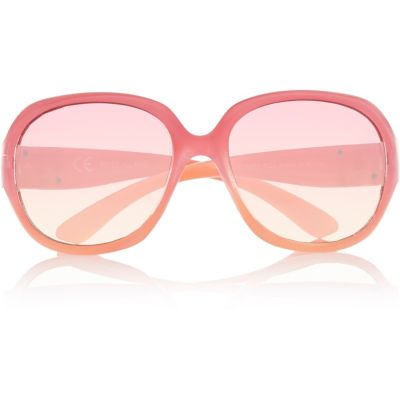 Girls pink oversized glam sunglasses